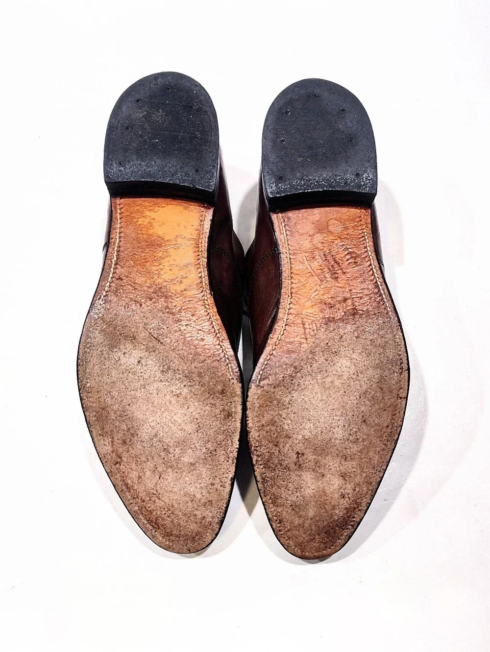 Stacy Adams Men's Brown Leather Cap Toe Oxford Dress Shoes Size 12 D